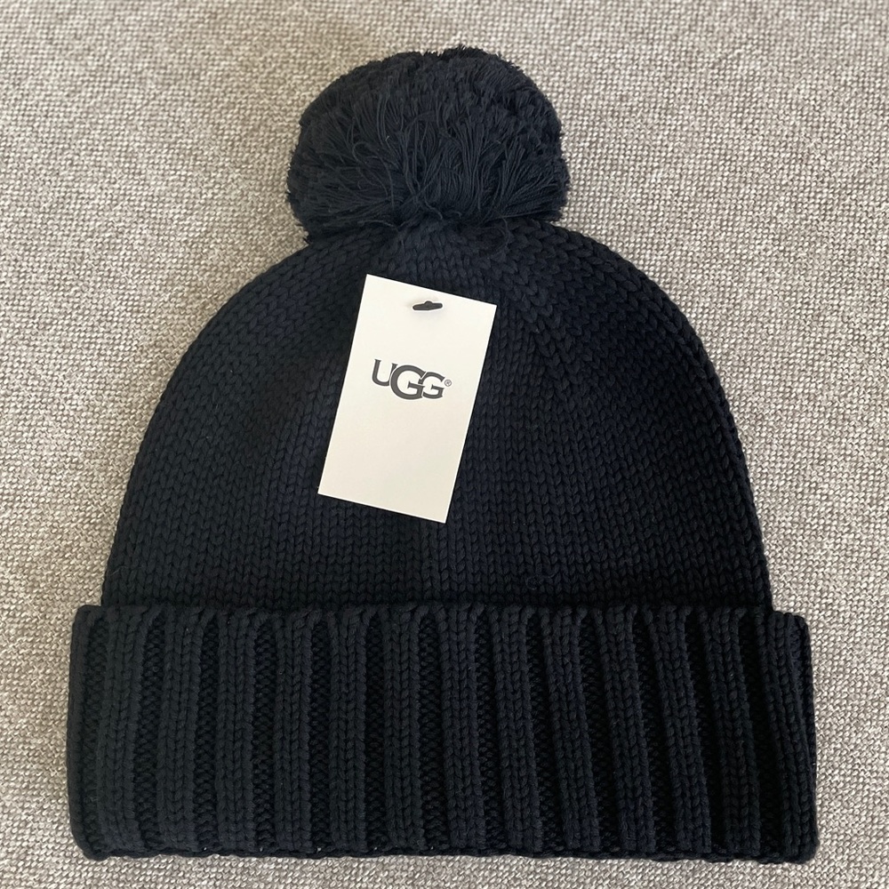 Brand new UGG black beanie!